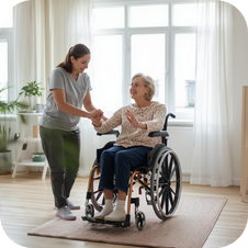 Evde nörolojik fizik tedavi seansı